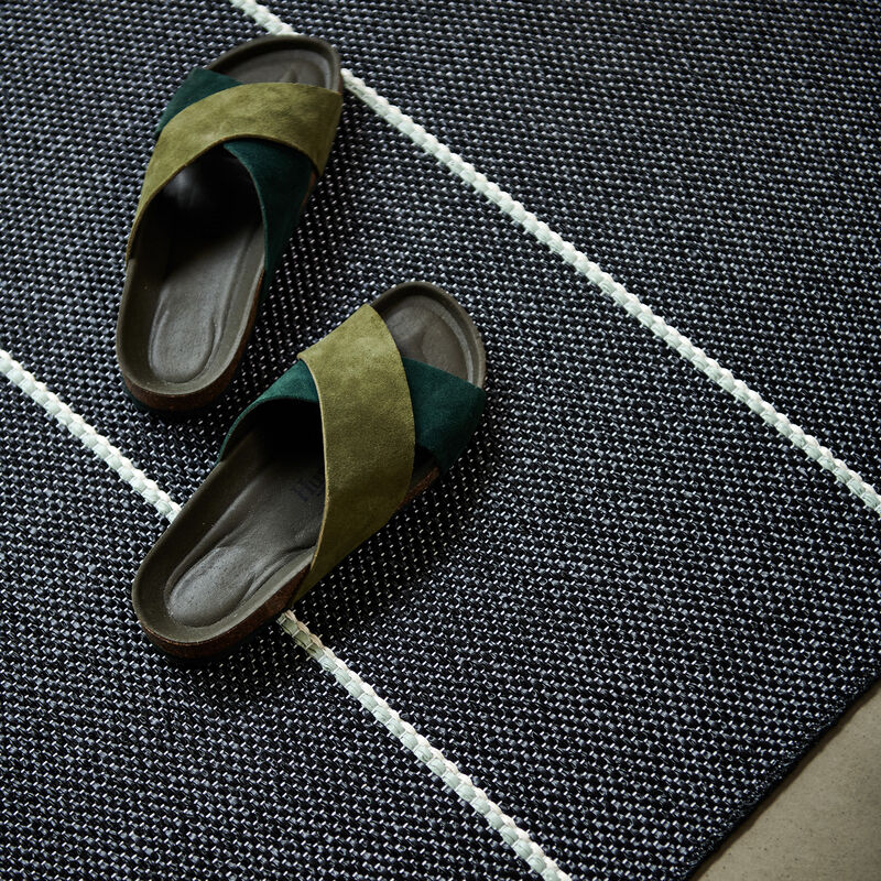 Lea teppe 300 x 70 cm, black/mint/vanilla
