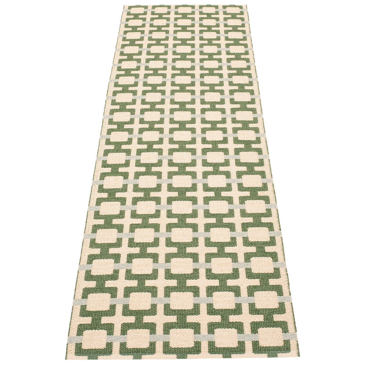 Tom matta 240 × 70 cm, leaf/cream/sage