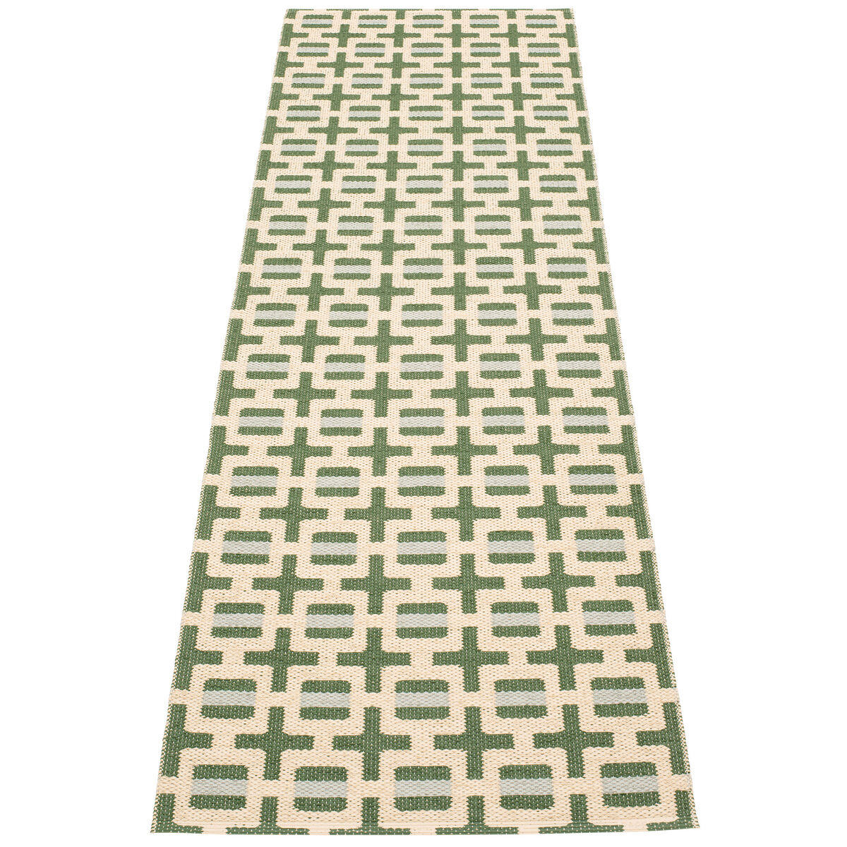 Tom matta 240 × 70 cm, leaf/cream/sage