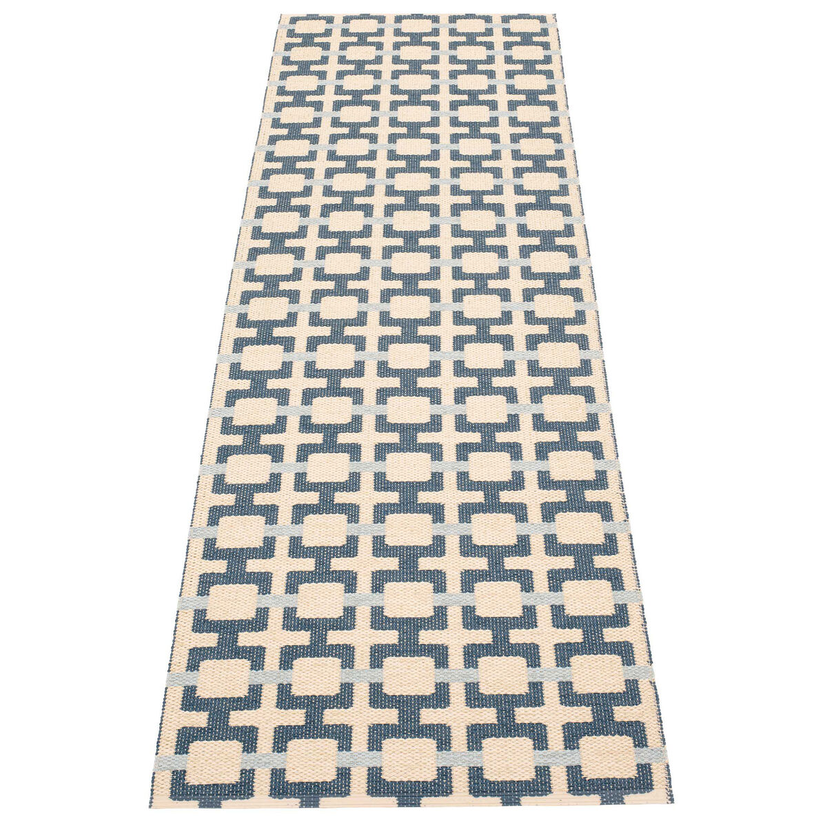 Tom matta 240 × 70 cm, ocean blue/cream/fog