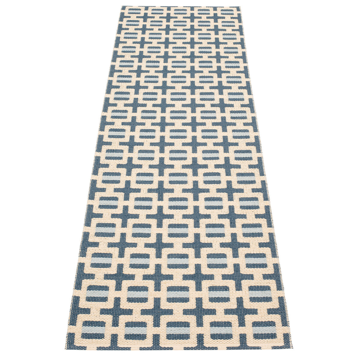 Tom matta 240 × 70 cm, ocean blue/cream/fog
