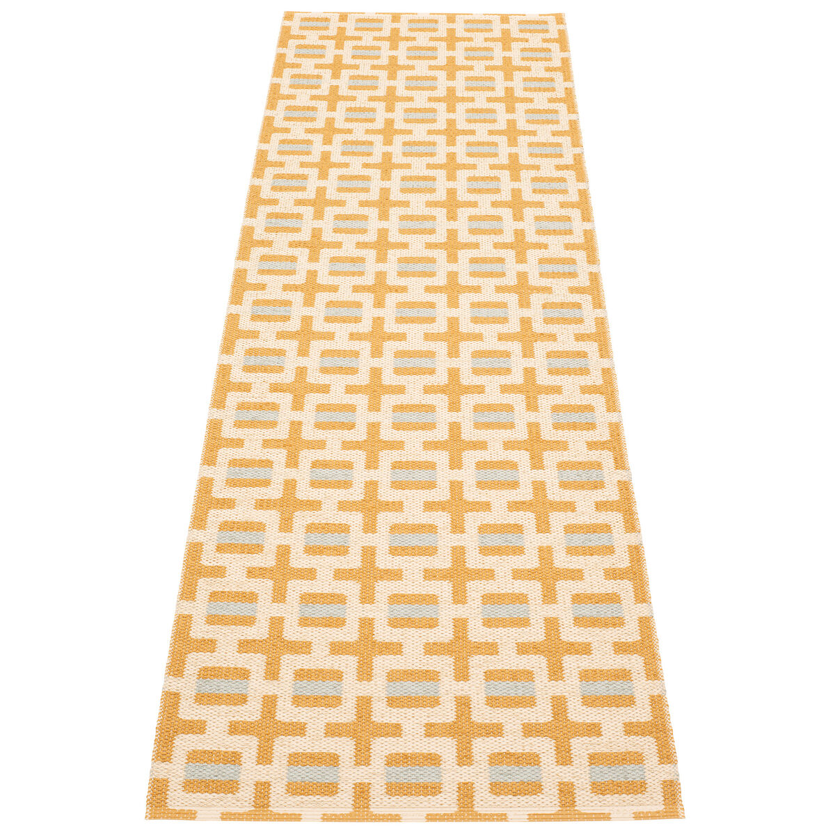 Tom matta 240 × 70 cm, ochre/cream/sage
