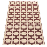 Tom gulvtæppe 120 x 70 cm, burgundy/cream/rose