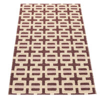 Tom gulvtæppe 120 x 70 cm, burgundy/cream/rose
