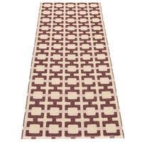 Tom gulvtæppe 180 x 70 cm, burgundy/cream/rose