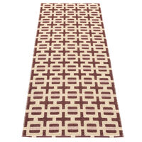 Tom gulvtæppe 180 x 70 cm, burgundy/cream/rose