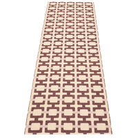 Tom gulvtæppe 240 x 70 cm, burgundy/cream/rose