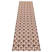 Tom gulvtæppe 300 x 70 cm, burgundy/cream/rose