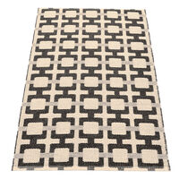 Tom teppe 120 x 70 cm, black/cream/grey