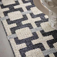 Tom teppe 120 x 70 cm, black/cream/grey