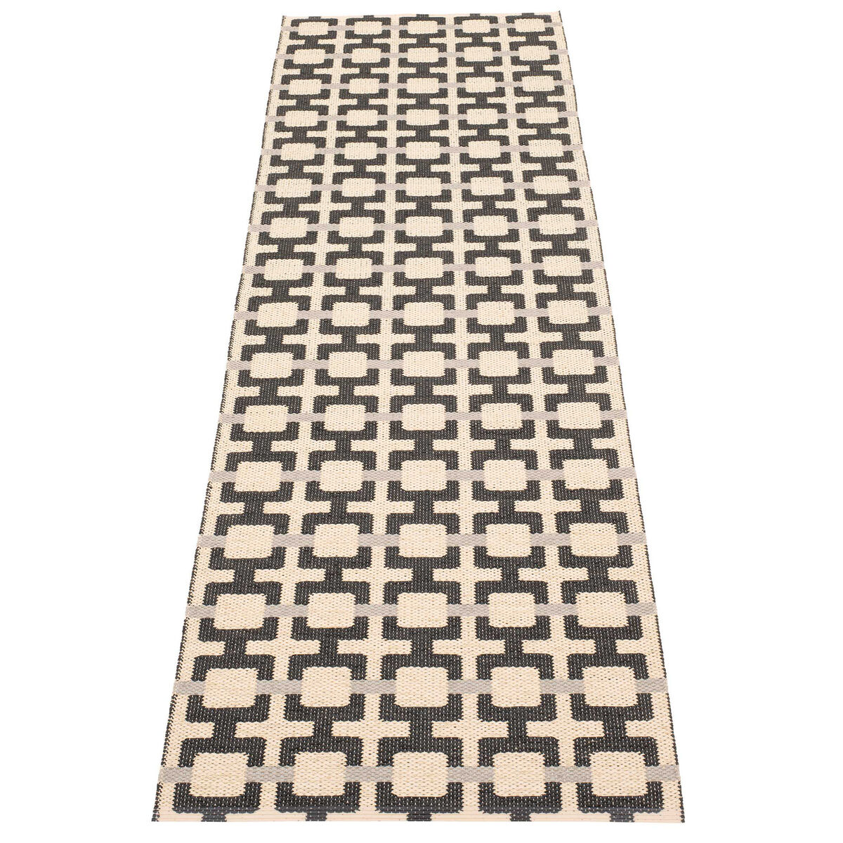 Tom matta 240 × 70 cm, black/cream/grey