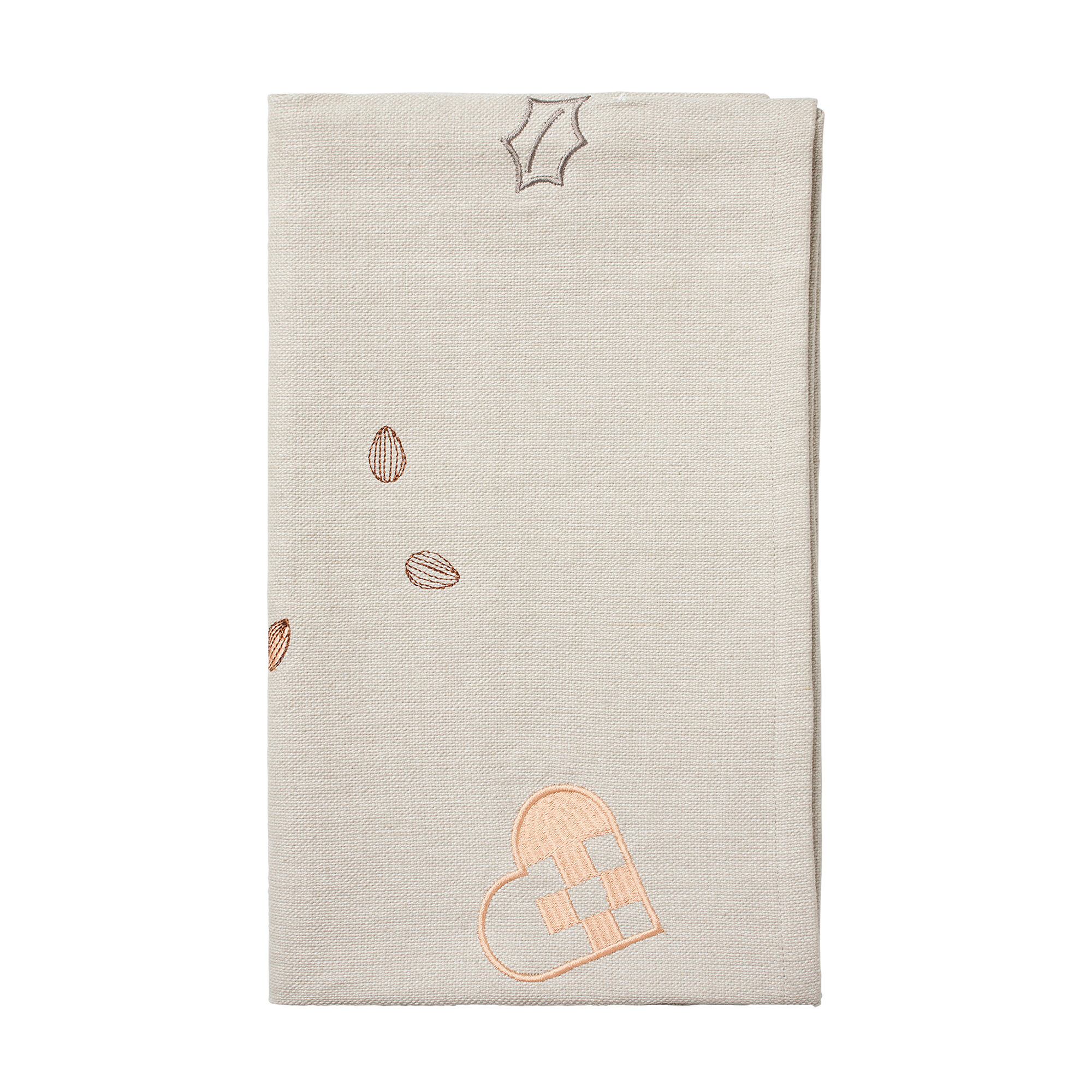 Broste Copenhagen Fryd bordløber 140 Ã 45 cm, grå/guld