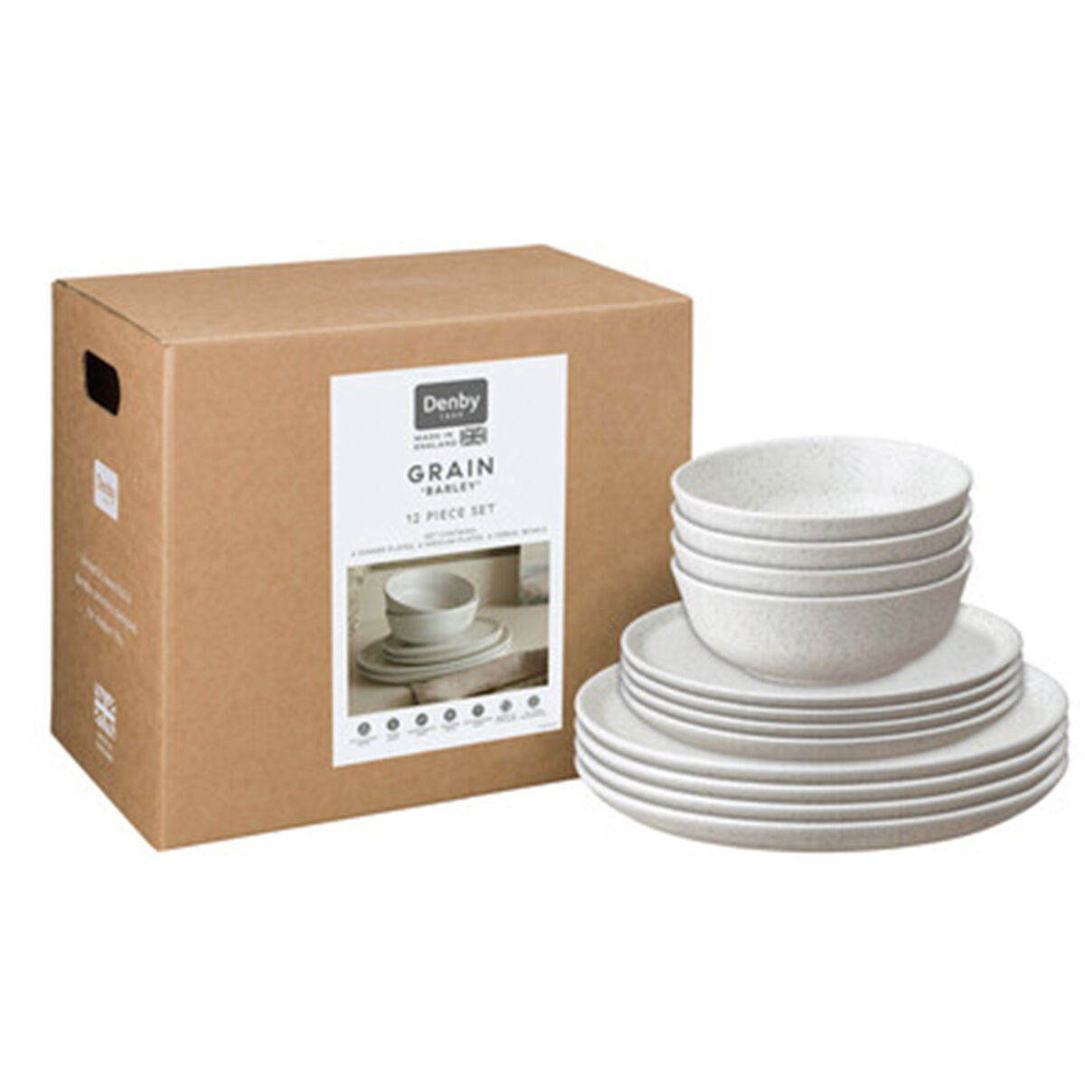Grain Barley servicesæt, 12 dele, beige