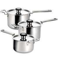 316 Series kastrullset 3 delar, rostfritt stål
