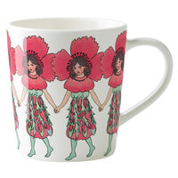 Elsa Beskow krus med hank 40 cl, poppy