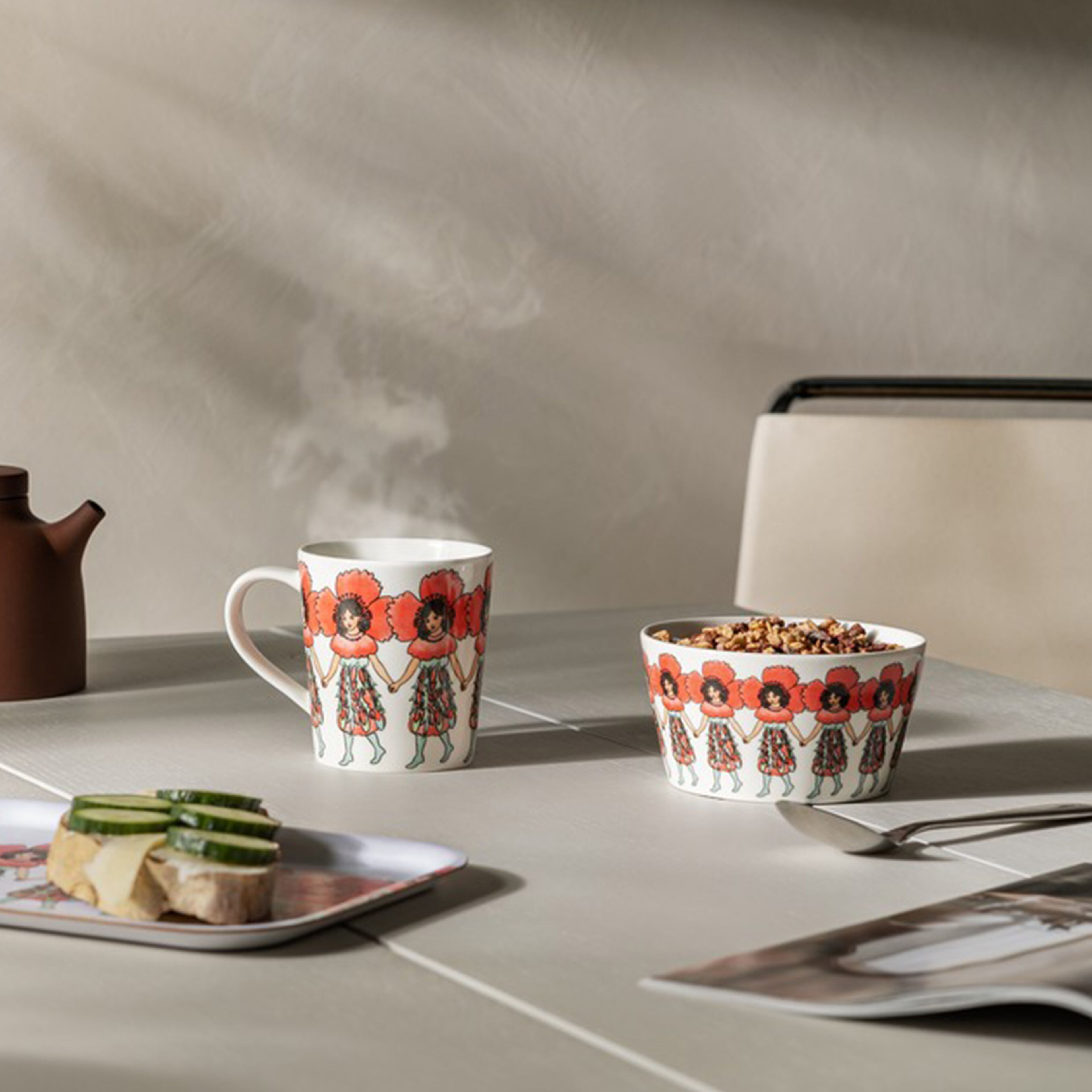 Elsa Beskow skål 50 cl, poppy