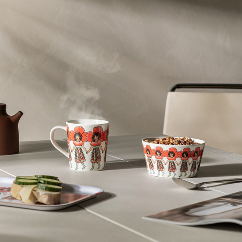 Elsa Beskow skål 50 cl, poppy