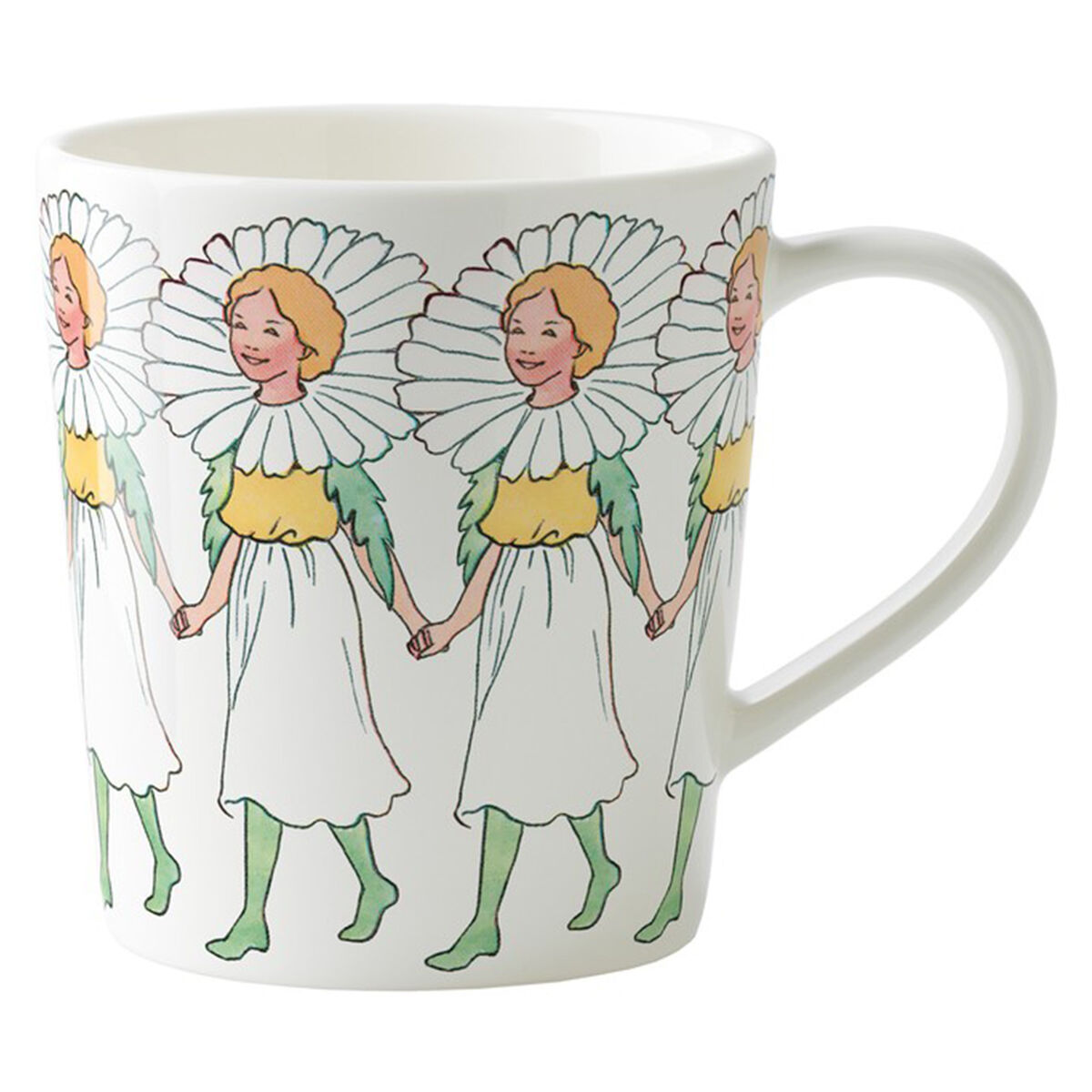 Elsa Beskow krus med hank 40 cl, marguerite