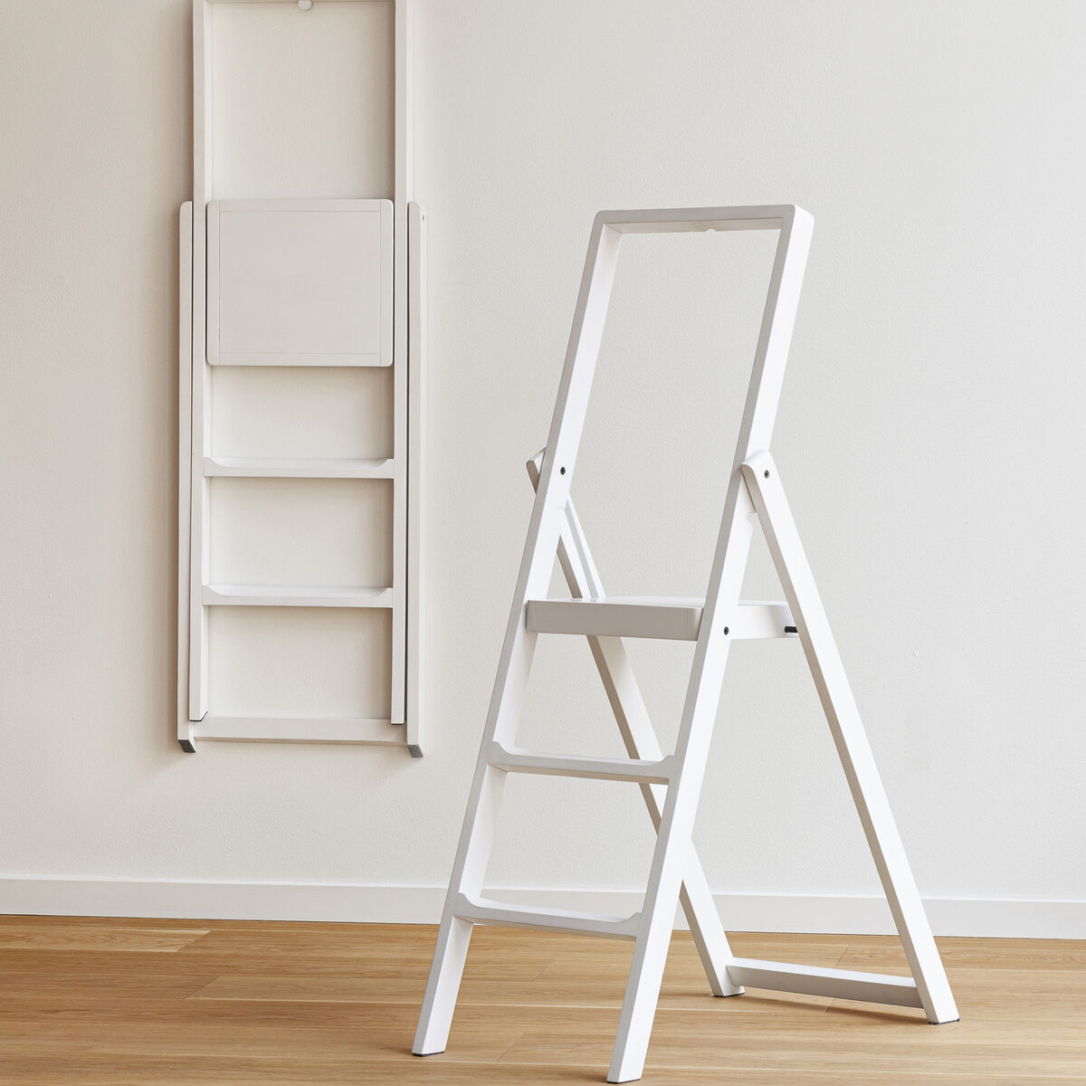 Step stige, hvit