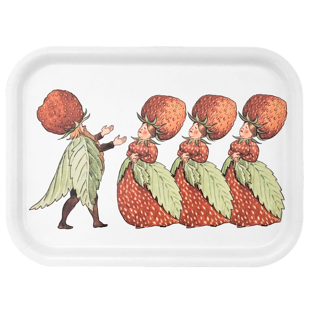 Elsa Beskow bakke 27 x 20 cm, the strawberry family