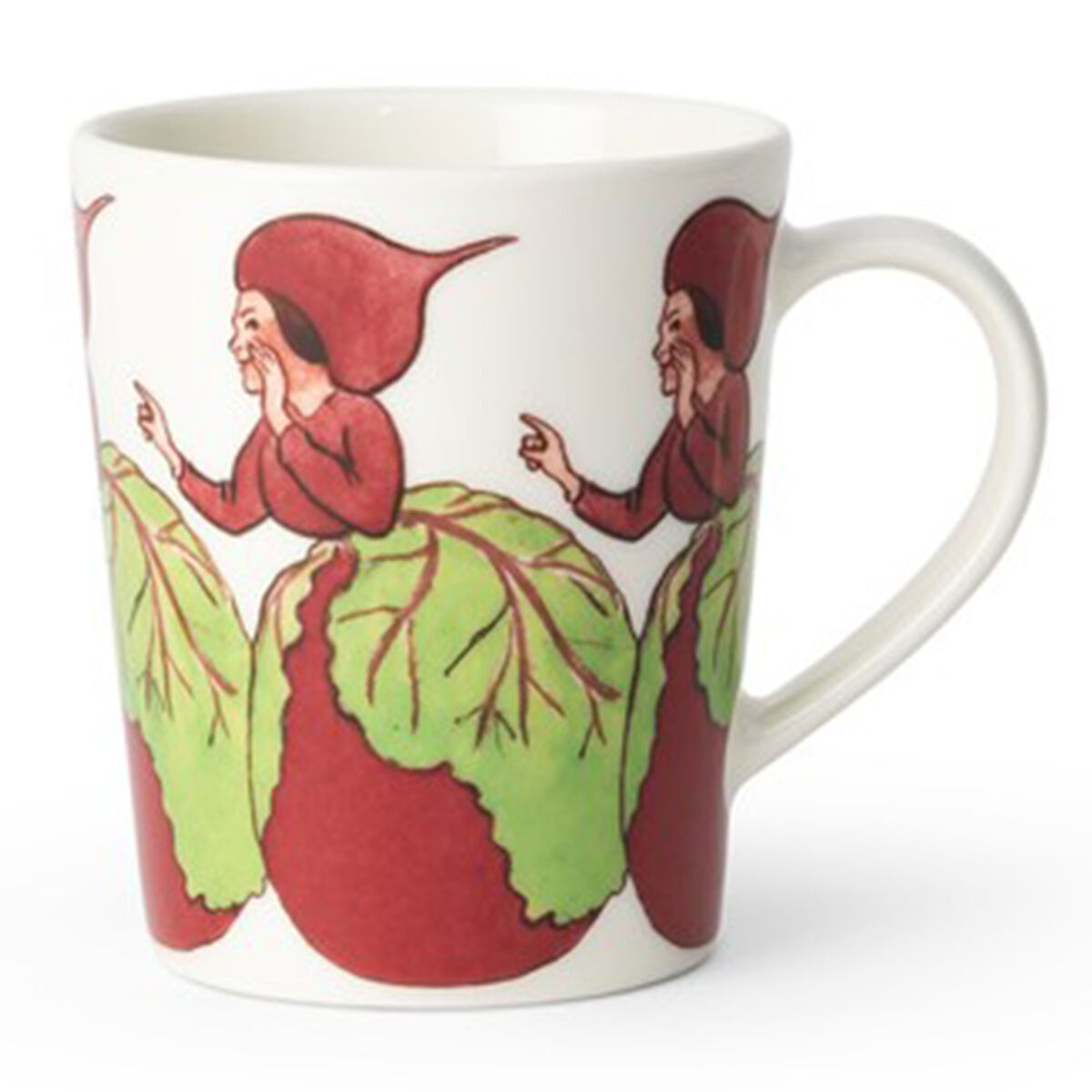 Elsa Beskow krus med hank 28 cl, mrs. beetroot