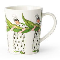 Elsa Beskow kahvallinen muki 280 ml, Mrs Broad Bean