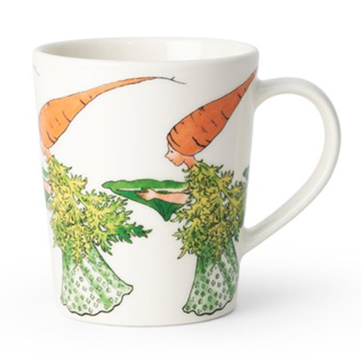Elsa Beskow krus med hank 28 cl, carrot