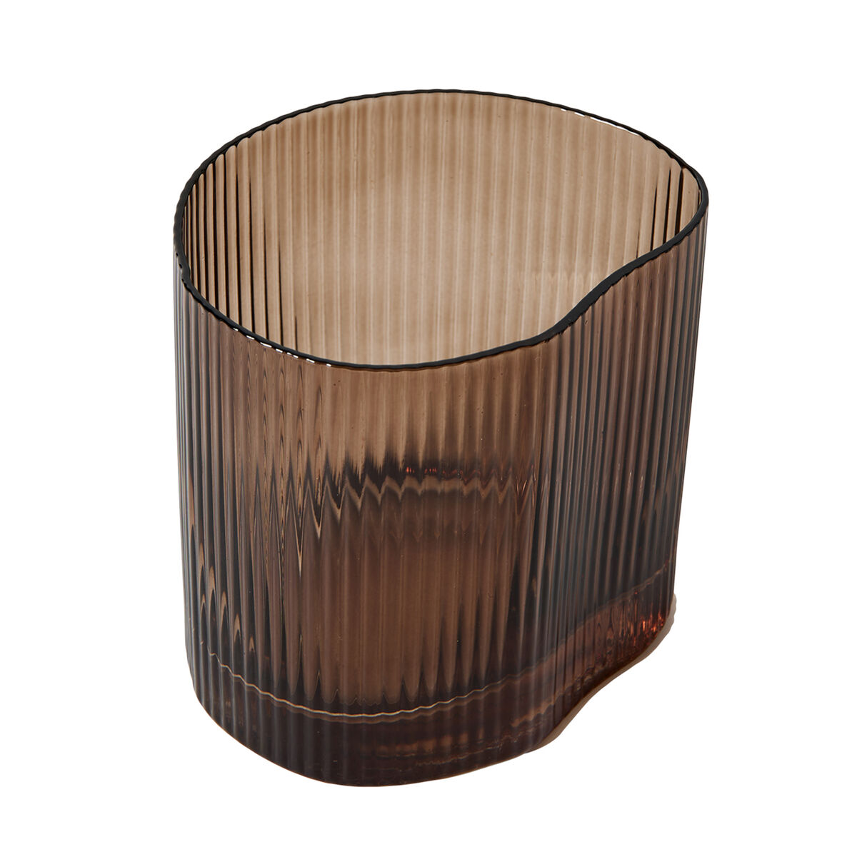 Ripe glas 390 ml, røgbrun