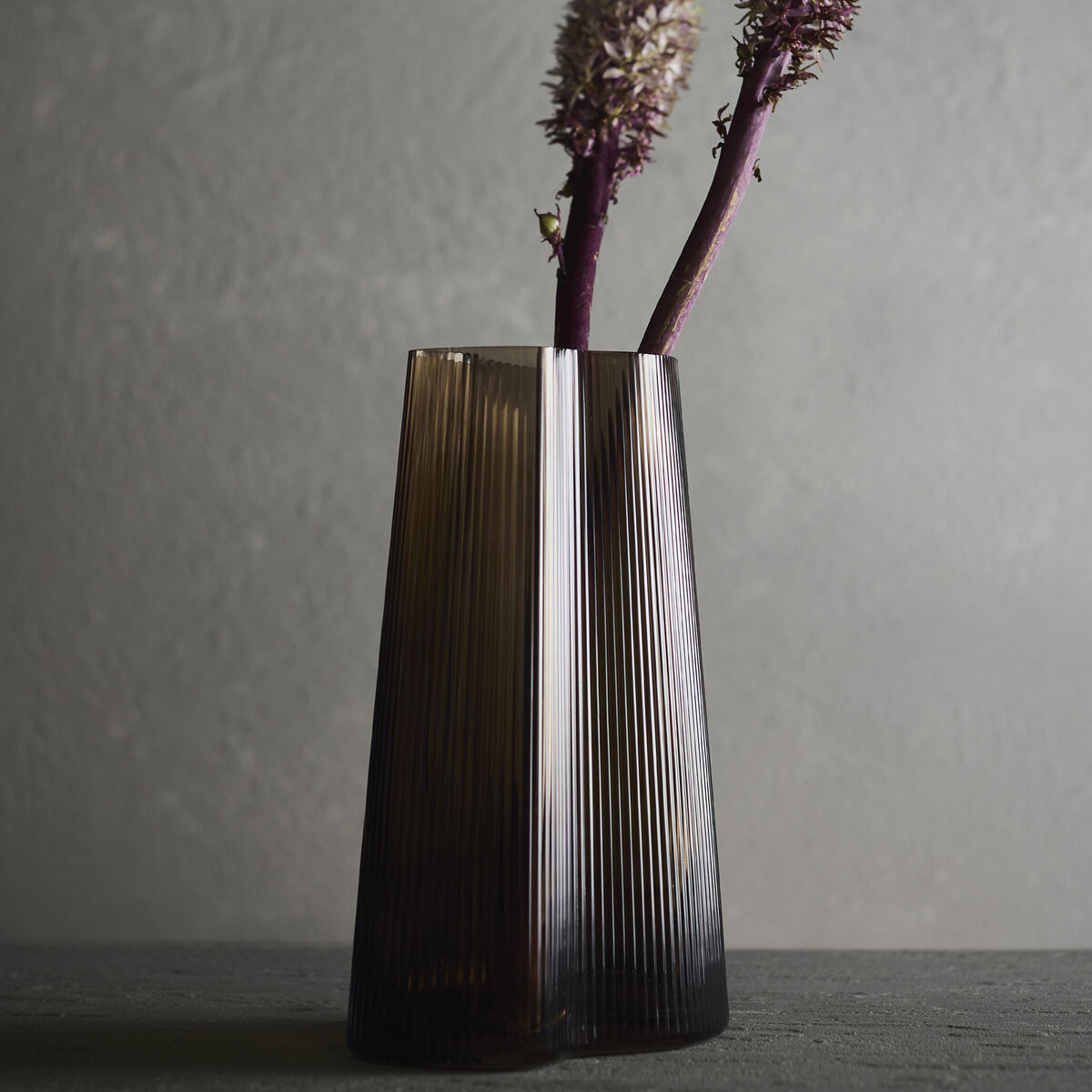 Ripe vase 26 cm, brun