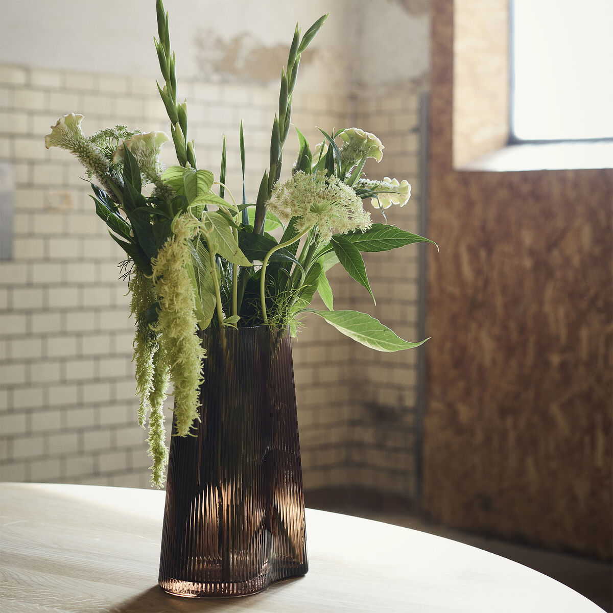 Ripe vase 26 cm, brun
