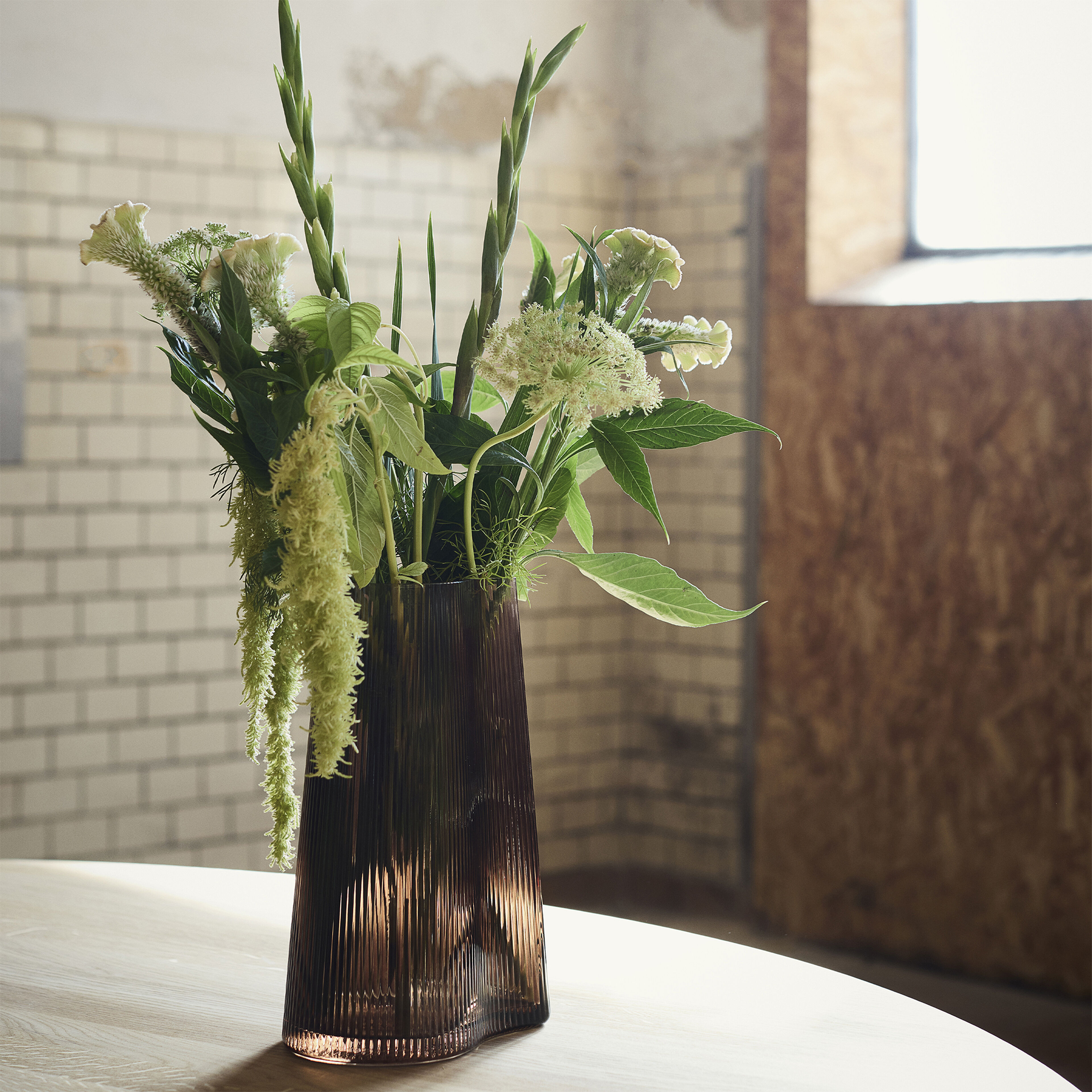Ripe vase 26 cm, brun