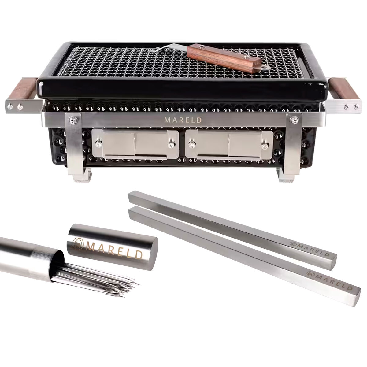 Mareld Premium Hibachi-grill pakke med grillspyd
