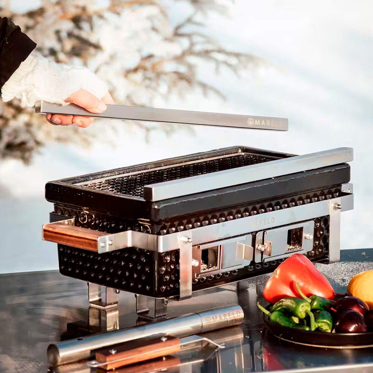 Mareld Premium Hibachi-grill pakke med grillspyd