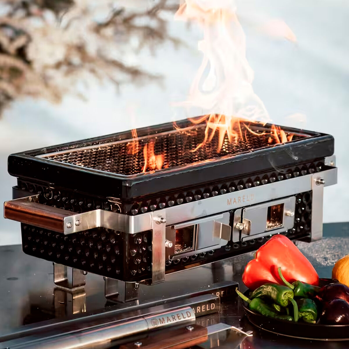 Mareld Premium Hibachi-grill pakke med grillspyd