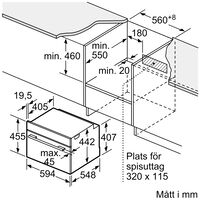 CMG7241B1 Serie 8 kombiugn 60 × 45 cm, svart