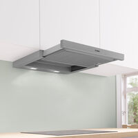 DFS067A51 Serie 4 uttrekkbar kjøkkenventilator 60 cm, silver metallic