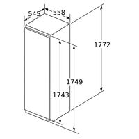 GIN81VEE0 Serie 4 helintegrerat frysskåp 177,2 × 55,8 cm