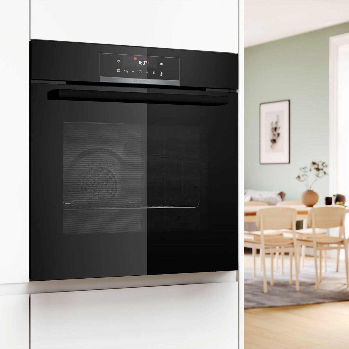 HBA571BB3 Serie 4 inbyggnadsugn 60 × 60 cm, svart