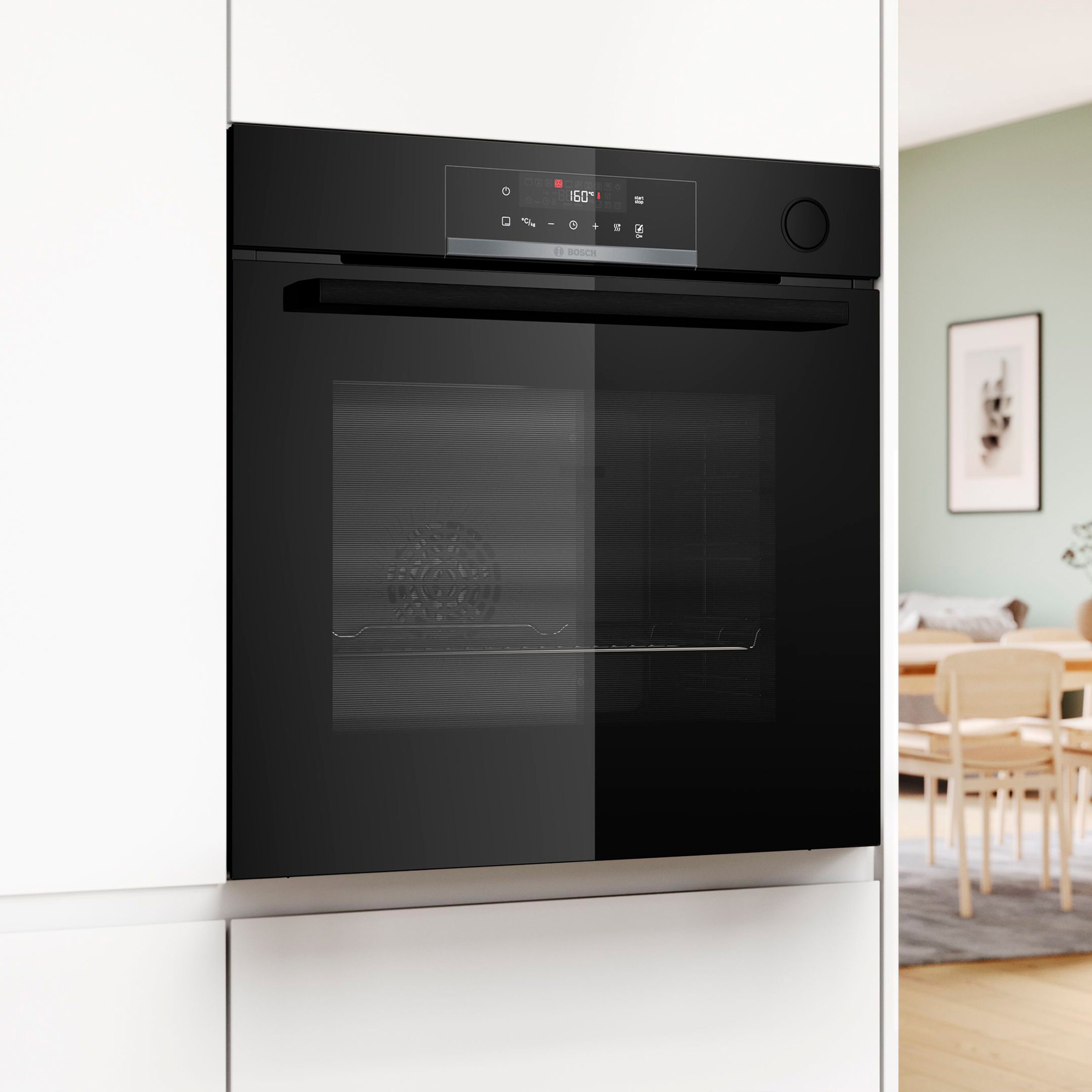 HRG532BB3 Serie 4 inbyggnadsugn 60 × 60 cm, svart
