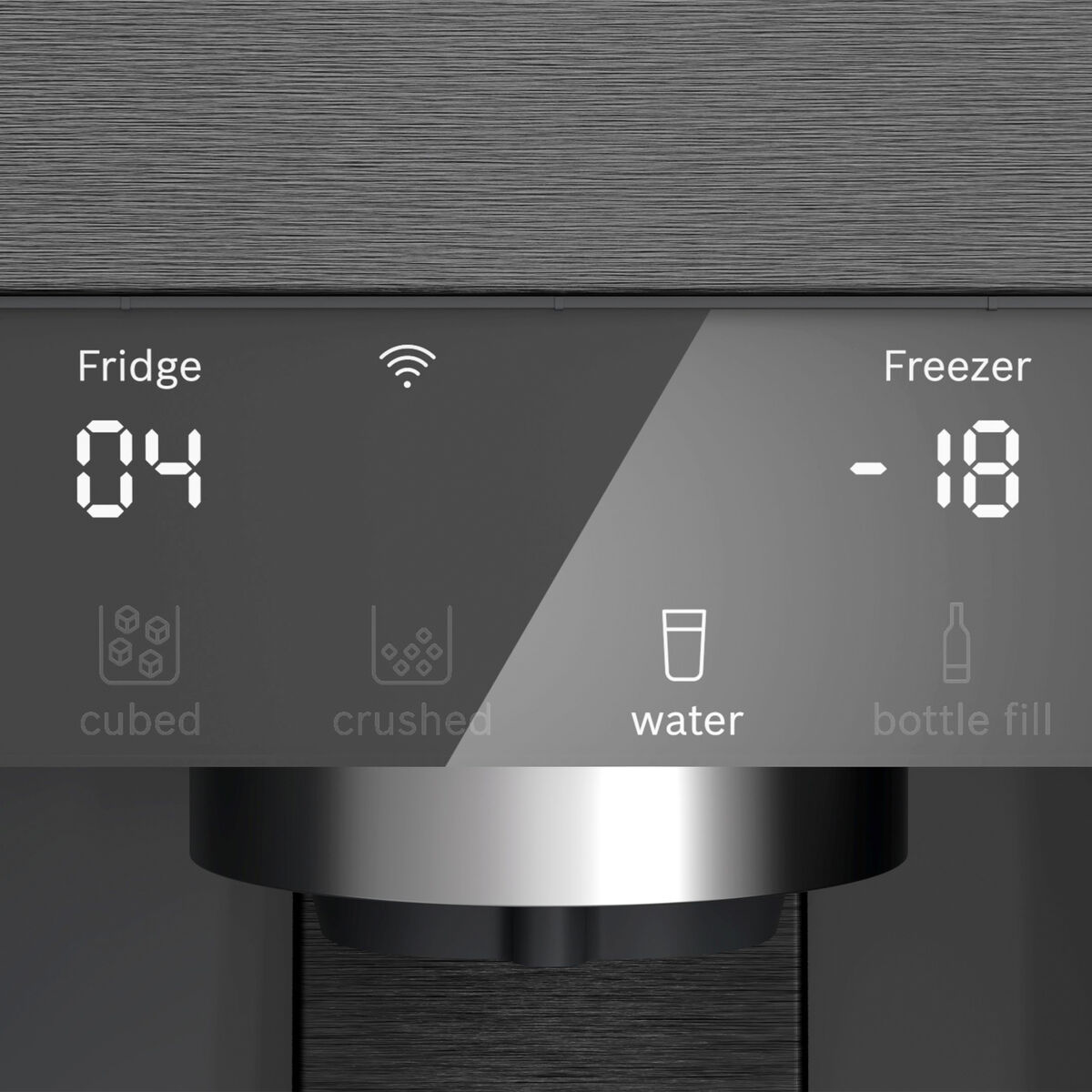 KFI96AXEA Serie 6 fritstående kombiskab 183 × 90,5 cm, antracit