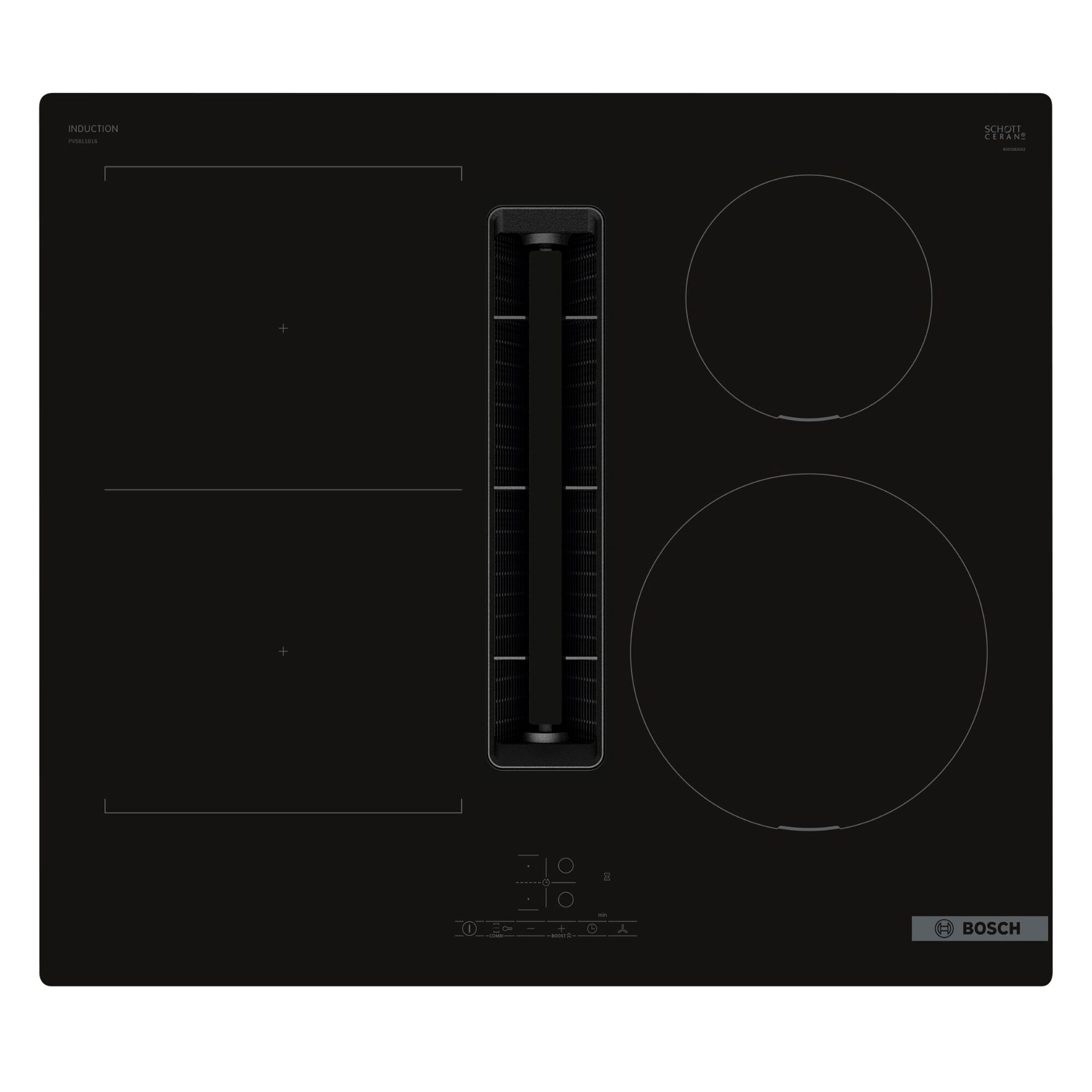 PVS611B16E Serie 4 induktionshäll med integrerad fläkt 60 cm