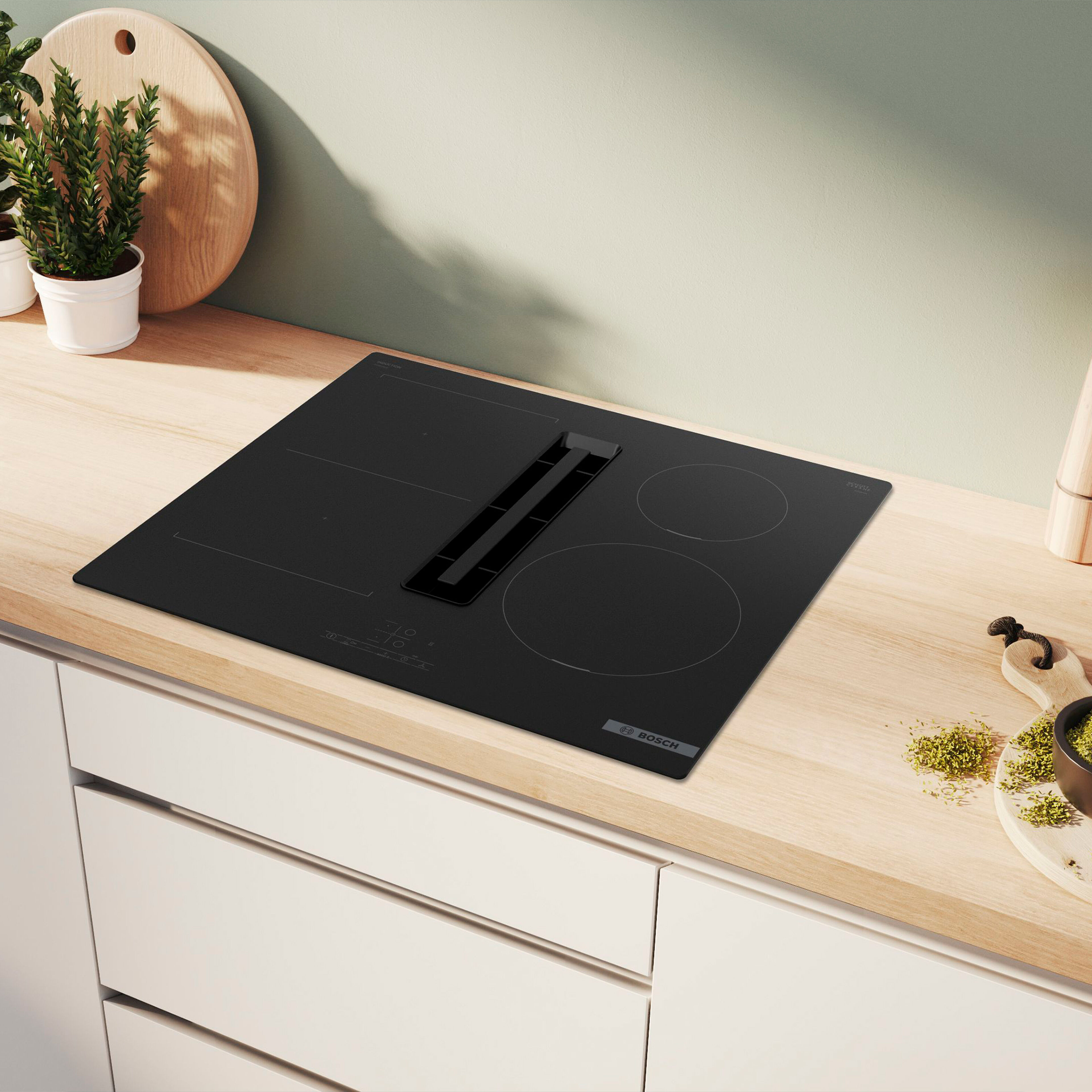 PVS611B16E Serie 4 induktionshäll med integrerad fläkt 60 cm