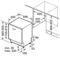 SBH4HVX14E Serie 4 helintegrerad diskmaskin 60 cm