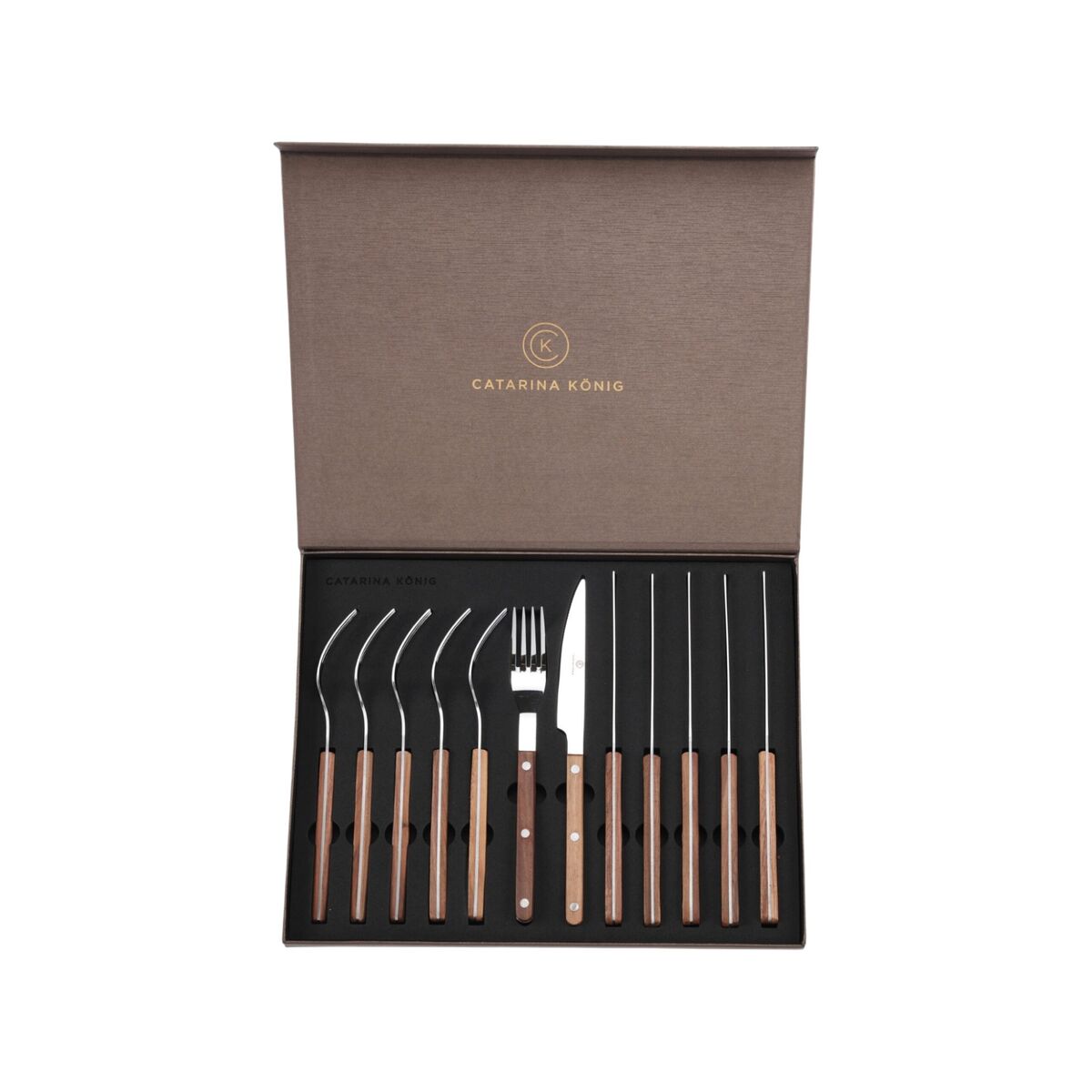 Catarina König Grillbestick Wood Collection 12-pack