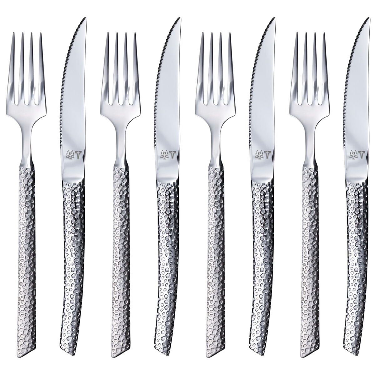 Vargen & Thor LAVA Steakset 8 dele, rustfrit