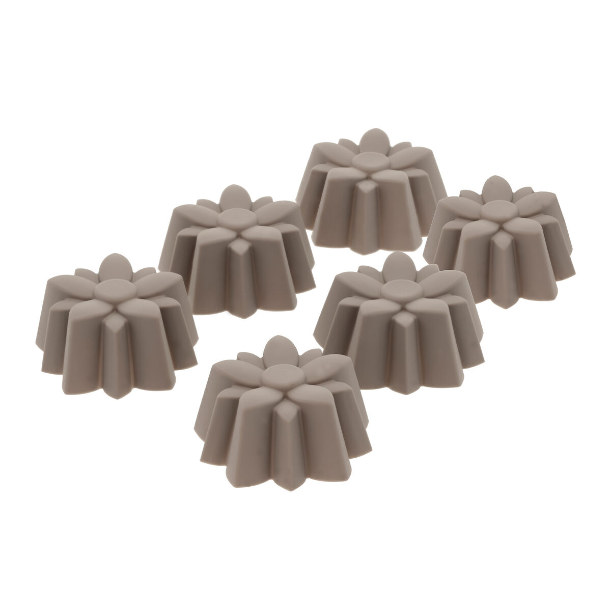 Blomsterbergs muffinsform blomma 6 st, latte