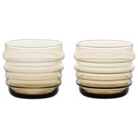 Marimekko Sukat Makkaralla tumblerglas 2-pak, 2 dl, brun