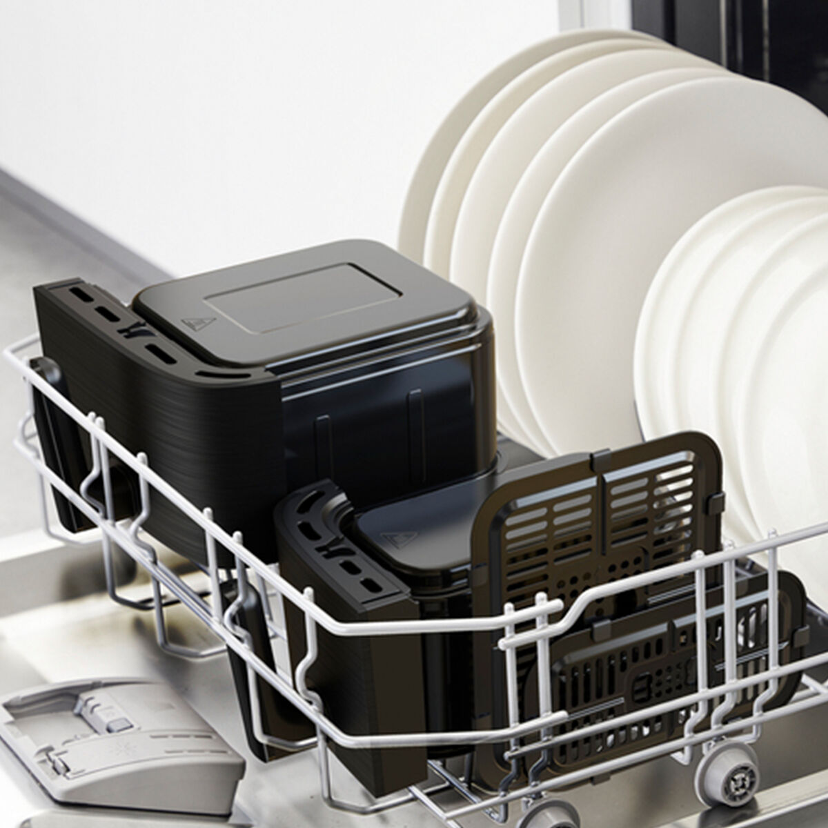 Easy Fry Dual airfryer 8,3 l, sort