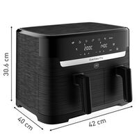 Easy Fry Dual airfryer 8,3 l, sort