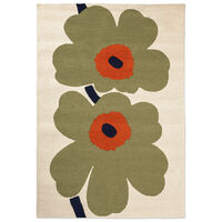 Unikko 60th Anniversary utendørsteppe 140 x 200 cm, dusty green